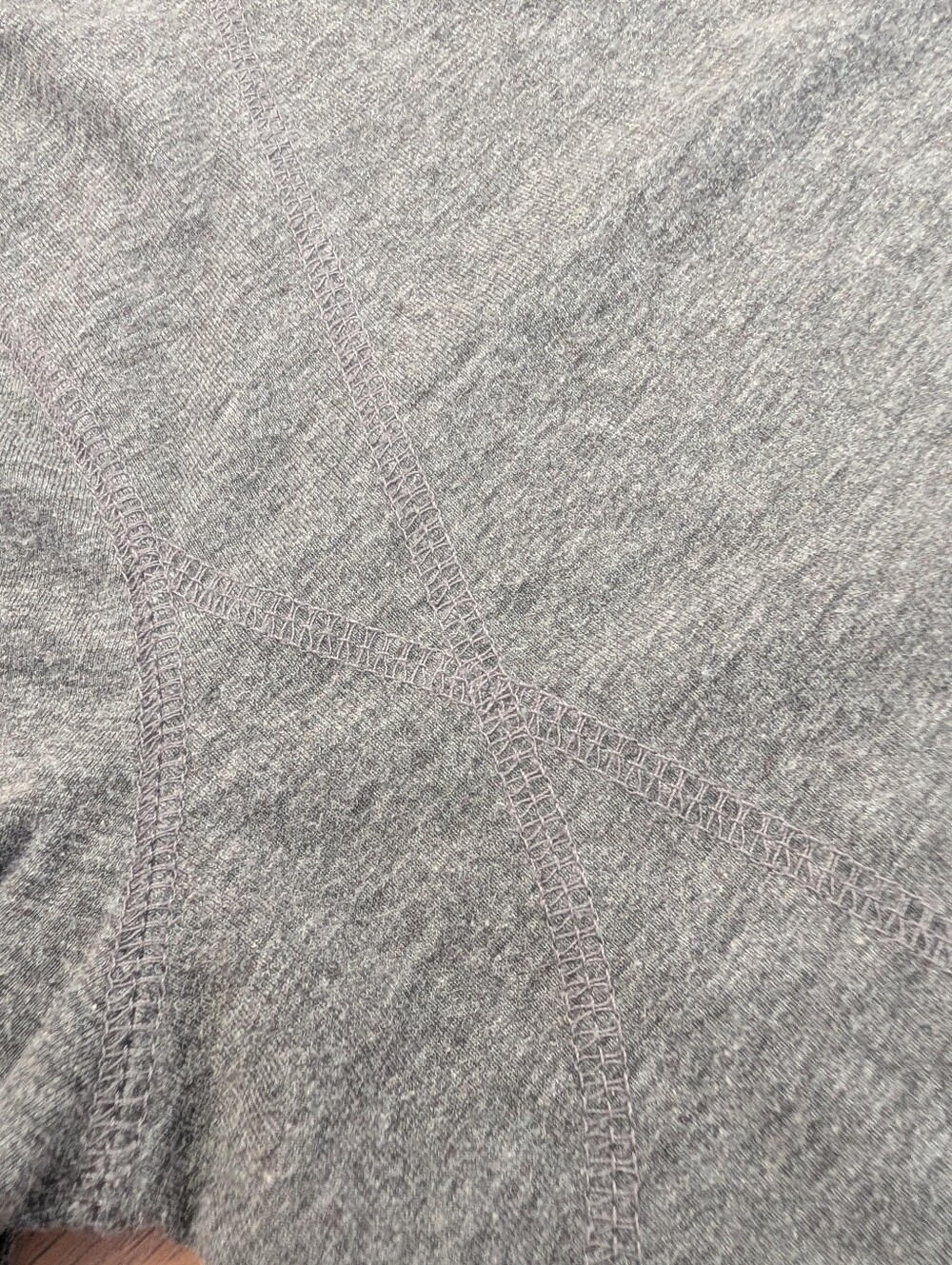 Women's Tek Gear Long-Sleeve Crewneck Shirt Charcoal Gray With Durable Stitching - Picture 4 of 4
